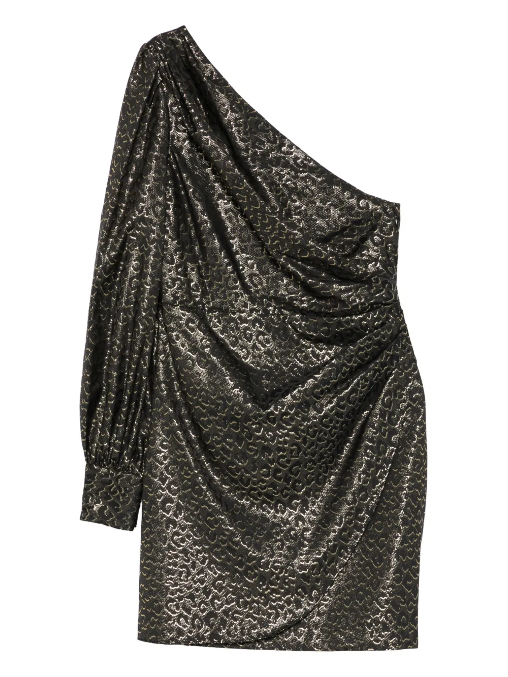 

Платье мини на одно плечо Lauren Ralph Lauren, черный