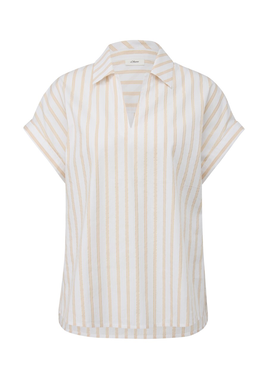 

Блузка с коротким рукавом s.Oliver BLACK LABEL Blouse, бежевый