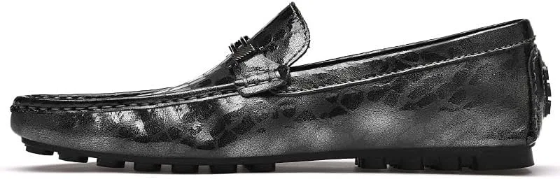 Лоферы Vegan Leather Loafers Grey Taller PUGHGAETZF — фото 3