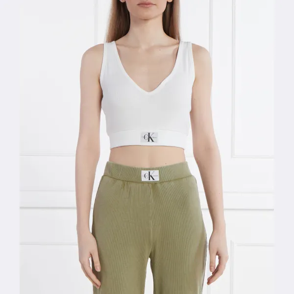 

Укороченный топ Calvin Klein, белый