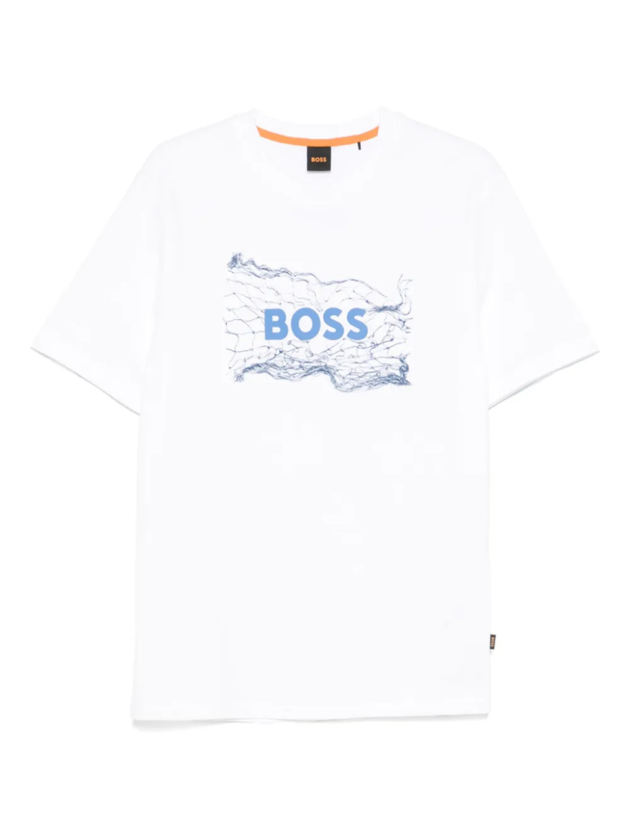 

BOSS logo artwork Футболка, белый