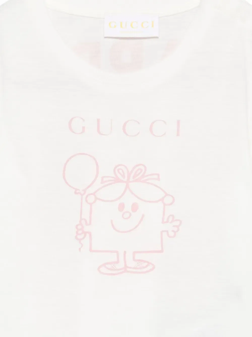 Футболка с графическим принтом Gucci Kids, белый — фото 3