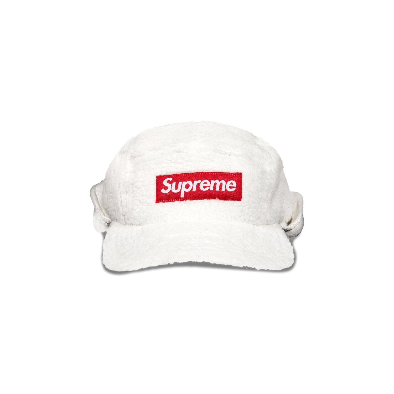 

Кепка-ушанка Supreme с глубоким ворсом, белая