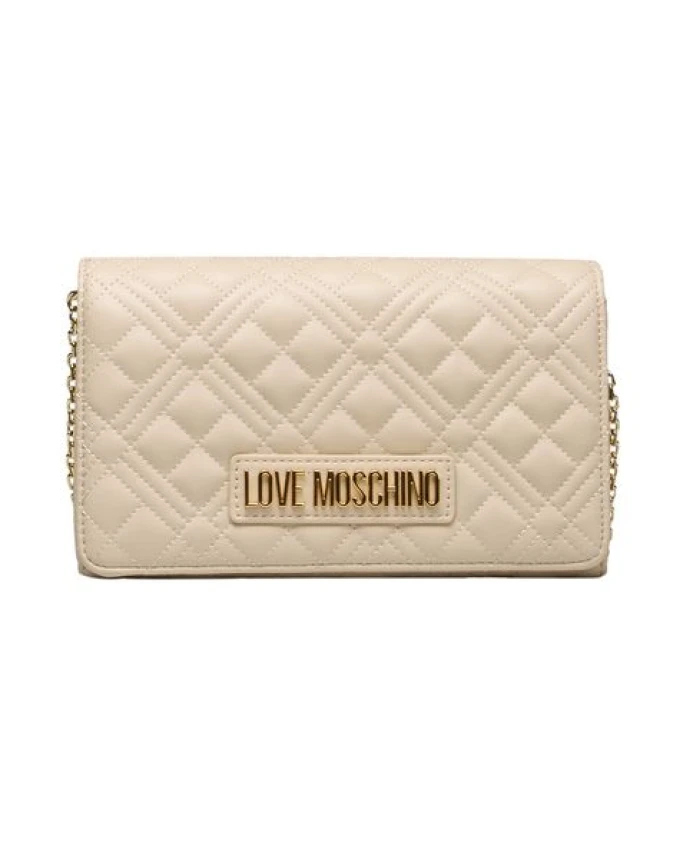 

Шикарная сумка через плечо с логотипом Love Moschino, бежевый