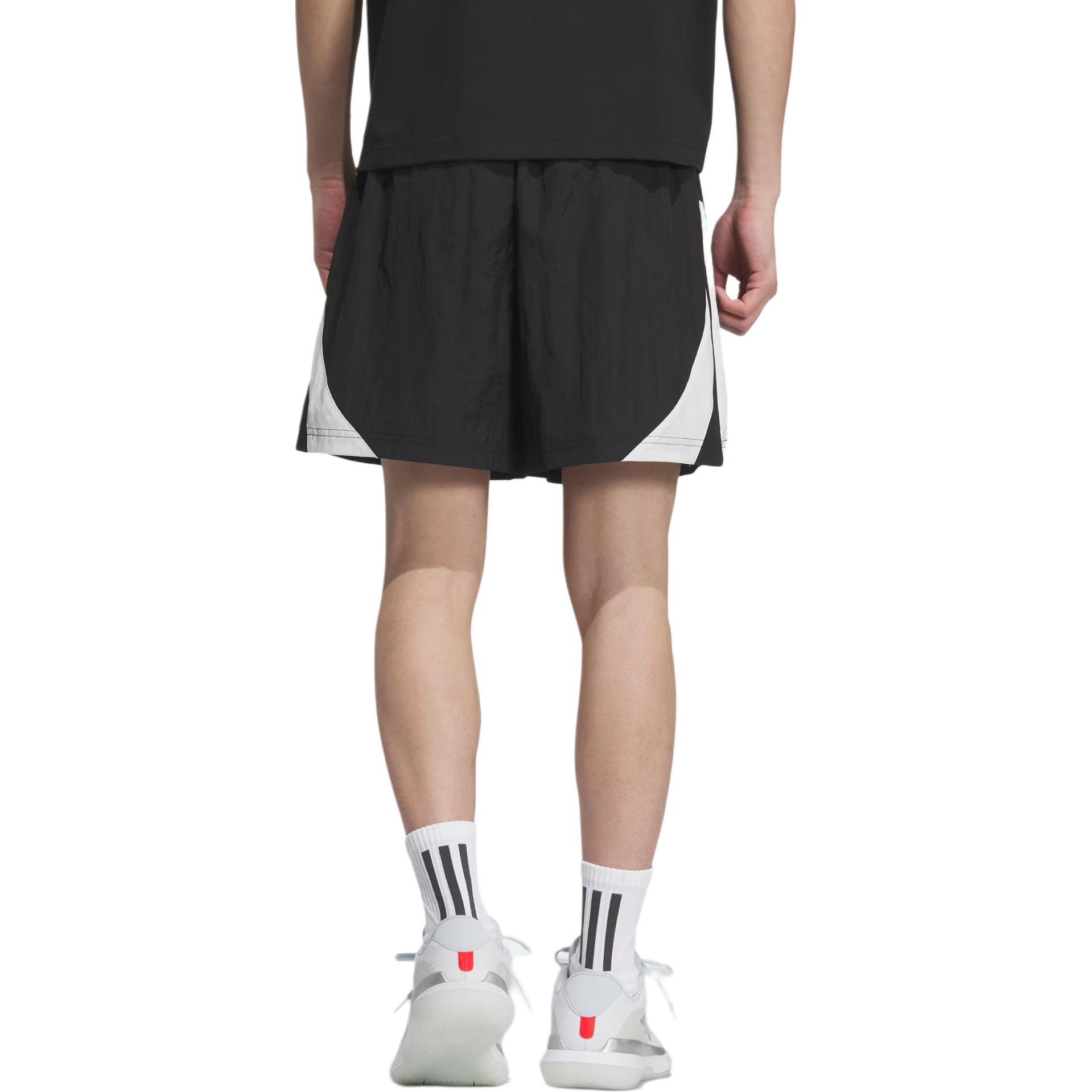 Баскетбольные шорты мужские Adidas, черный/серый белый — фото 3