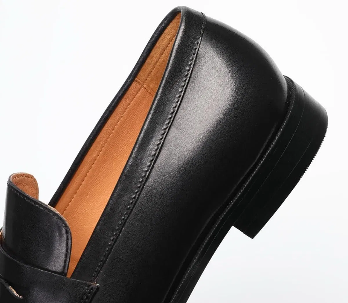 Лоферы кожаные Penny Loafers, Black FIAVOM — фото 4