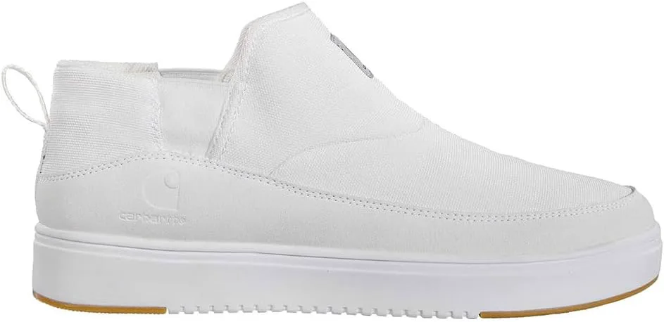 

Мужские кроссовки Carhartt Detroit Canvas Mid Slip-On - подкладка FastDry, мягкий носок TecTuff, сертификация EH, белый