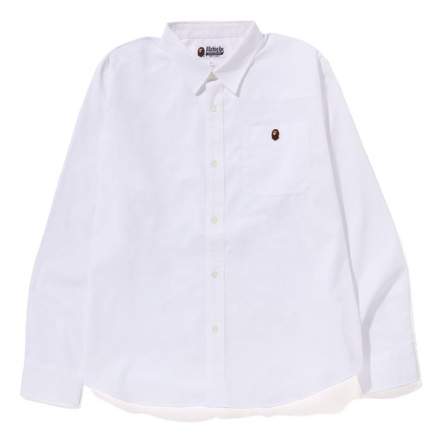 

Рубашка A Bathing Ape Oxford Relaxed Fit, белая
