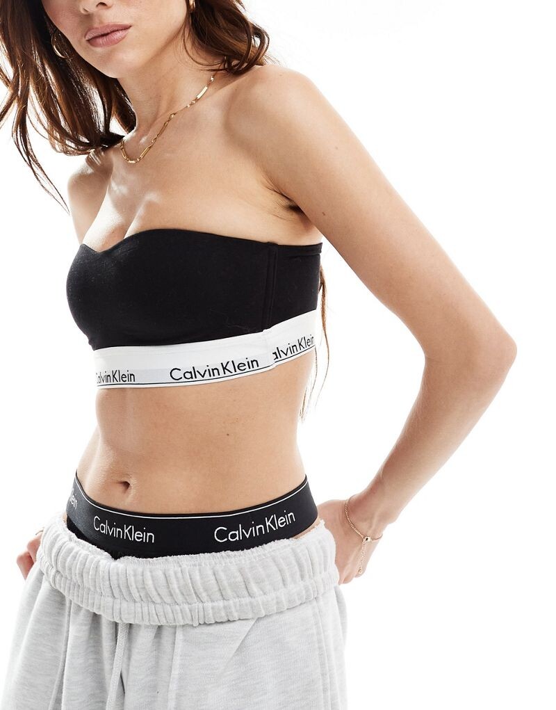 

Calvin Klein - Modern Cotton - Бюстгальтер-бандо с легкими подкладками