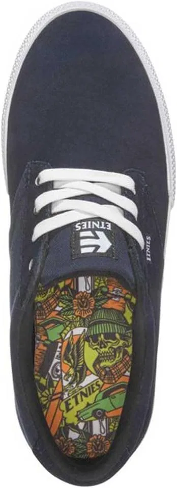 Мужские скейтбордистские кроссовки Etnies Jameson Vulc X Dystopia, Navy And White — фото 2