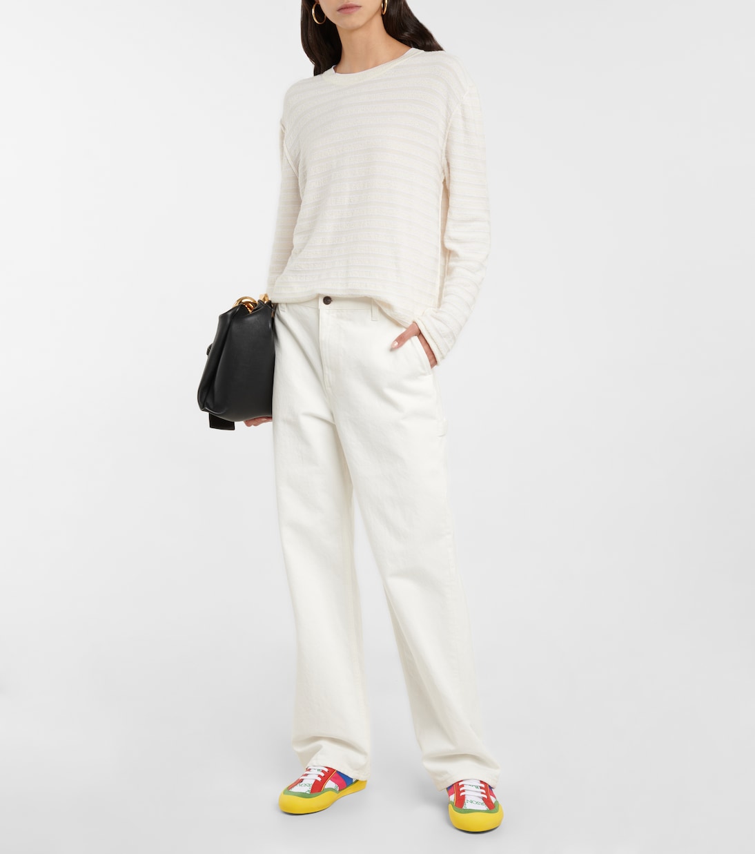 Кроссовки из парусины с цветными блоками Bubble JW Anderson, разноцветный — фото 2