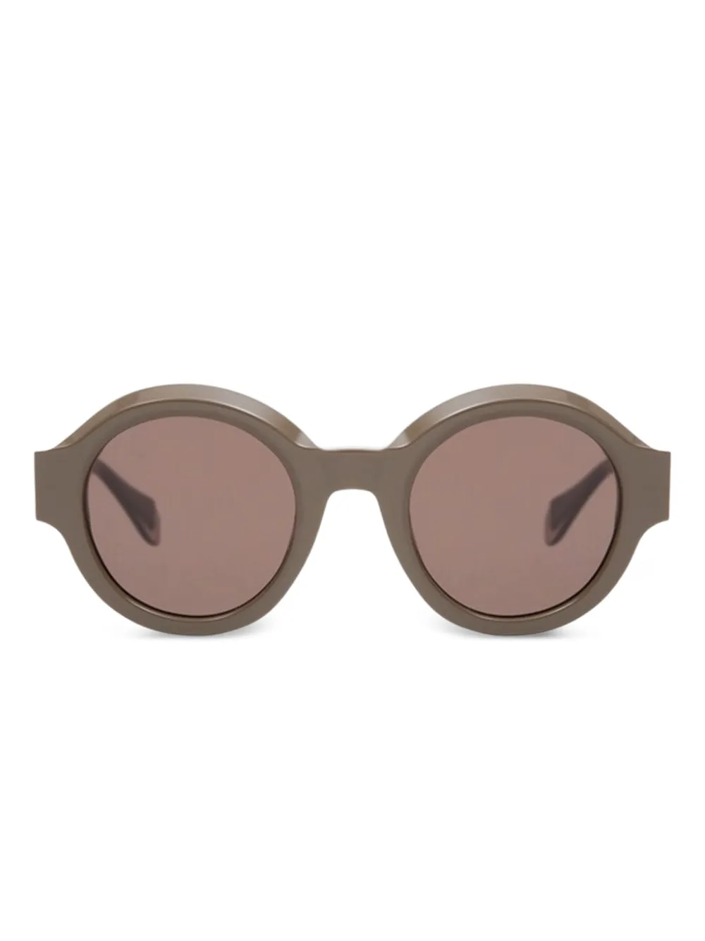 

Солнцезащитные очки в круглой оправе Gigi Studios, коричневый