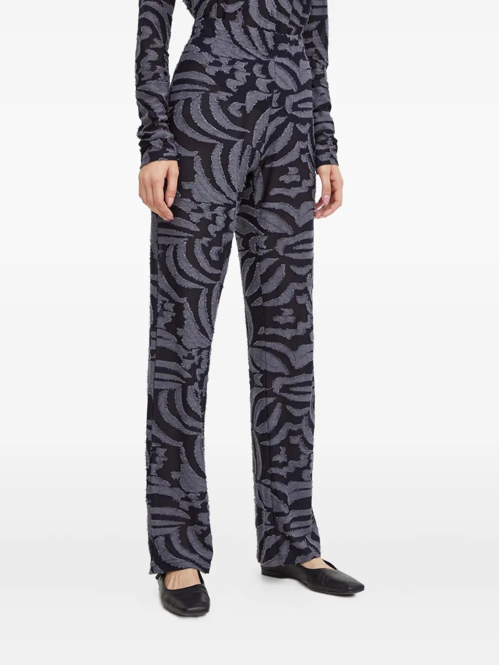 

Брюки с бахромой Résumé, черный