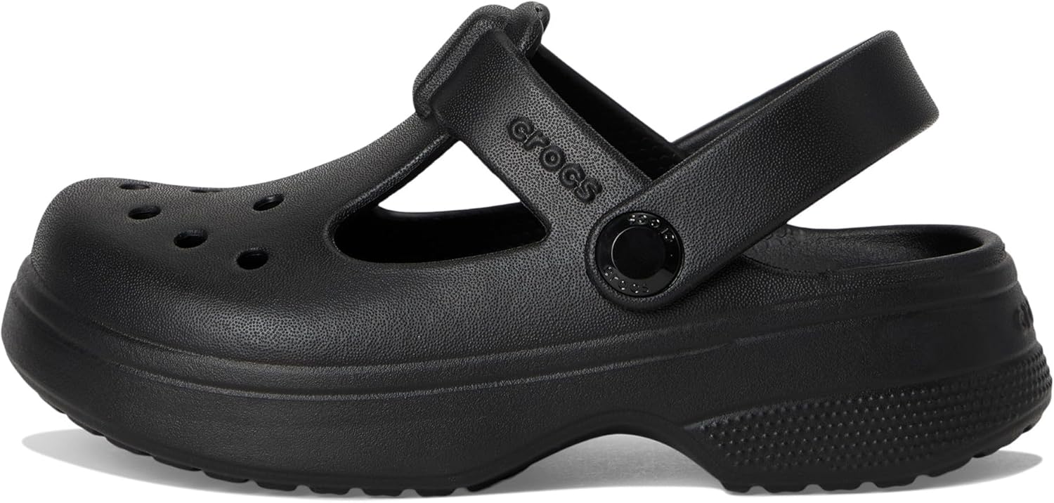 Детские кроксы Crocs Classic Mary Jane, черный — фото 4