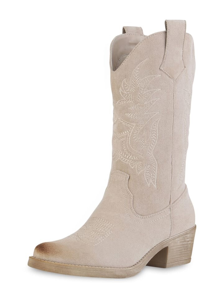 

Сапоги VAN HILL Cowboy Grace, цвет beige velours