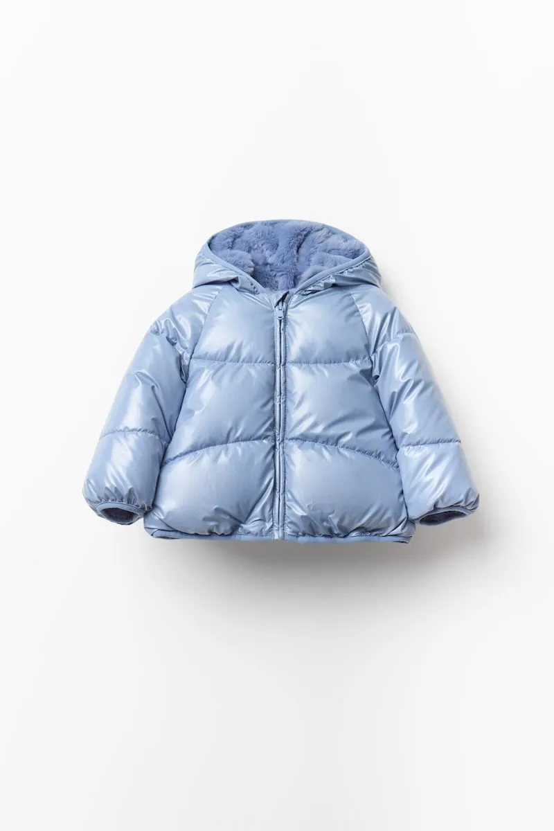 

Двустороннее блестящее пальто Sfera, синий