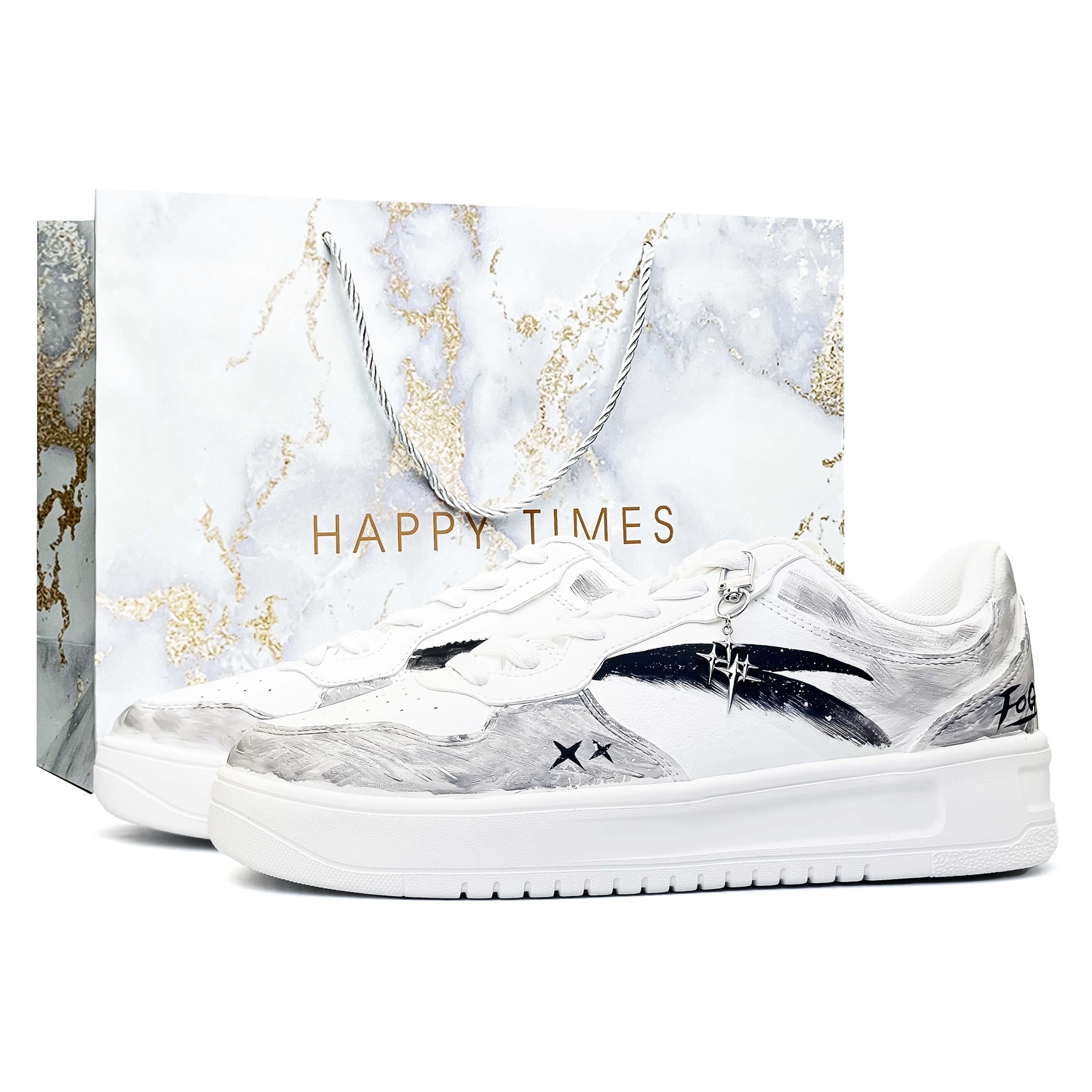 

ANTA Легкие нескользящие, износостойкие, дышащие низкие кроссовки для скейтбординга Unisex Gray White