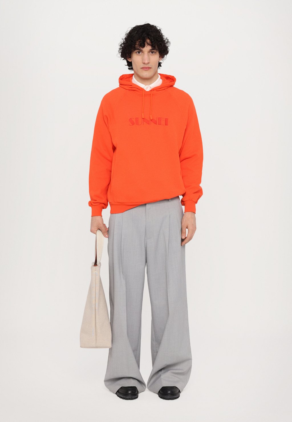 

Толстовка с капюшоном DOUBLE HOODIE UNISEX - Sweatshirt Sunnei, оранжевый