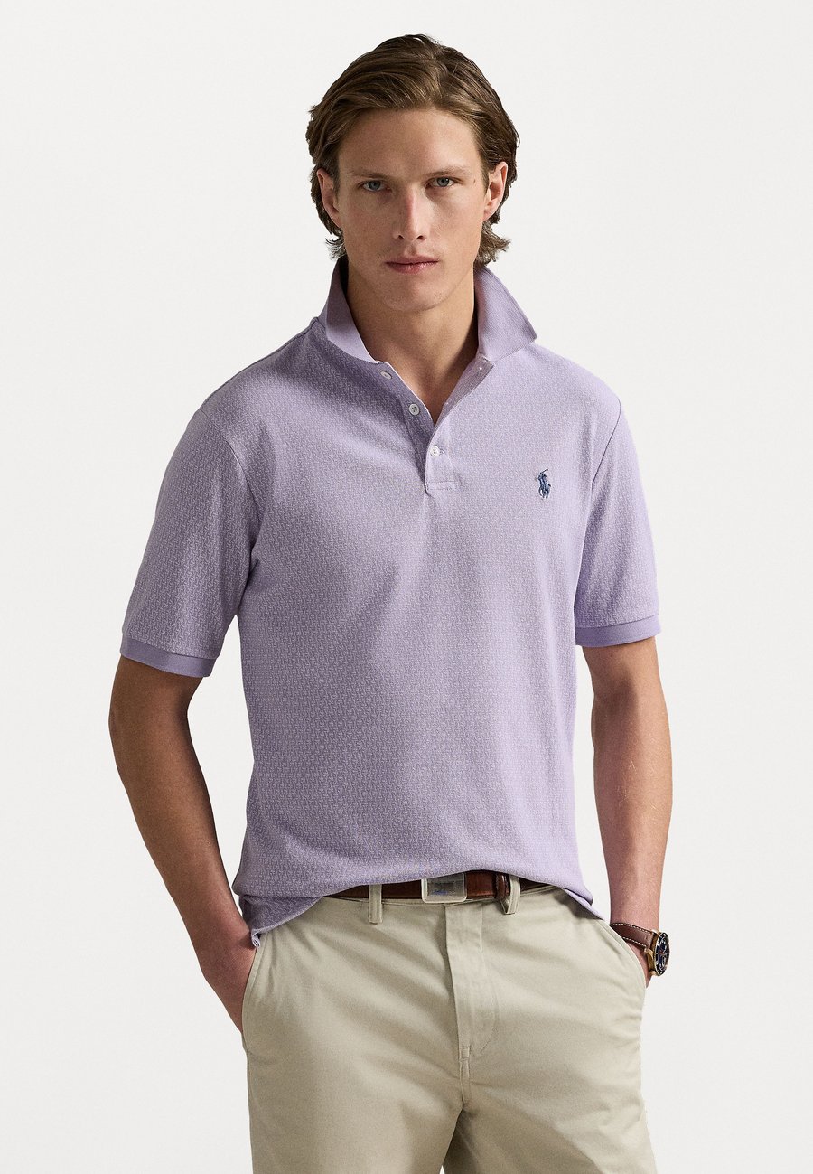 

Поло Polo Ralph Lauren Custom Slim Fit Stretch Mesh Polo Shirt, Lilac/Multi-Coloured, Красный, Поло Polo Ralph Lauren Custom Slim Fit Stretch Mesh Polo Shirt, Lilac/Multi-Coloured