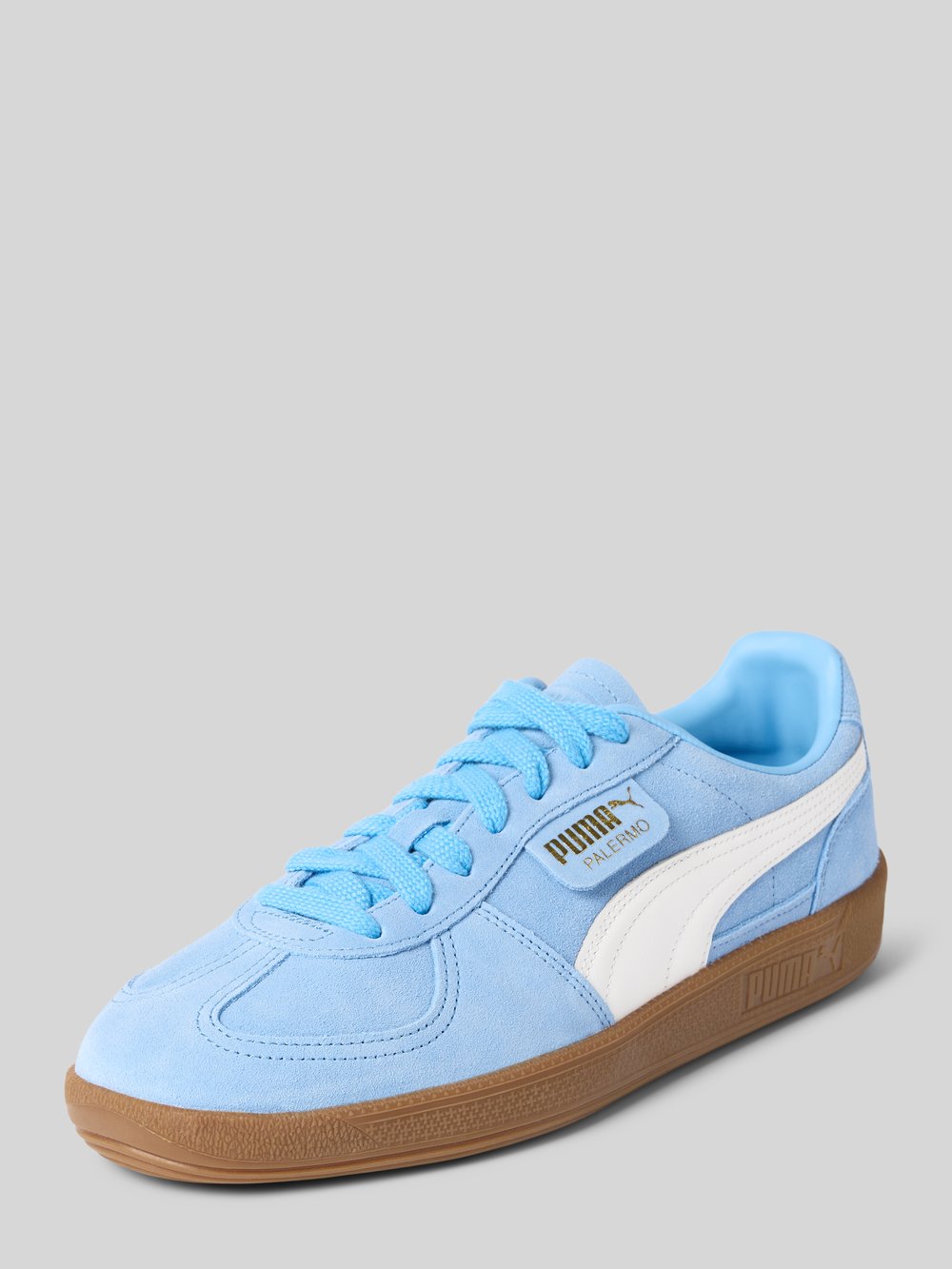 

Кроссовки с этикеткой, модель «Палермо» Puma, светло-голубой