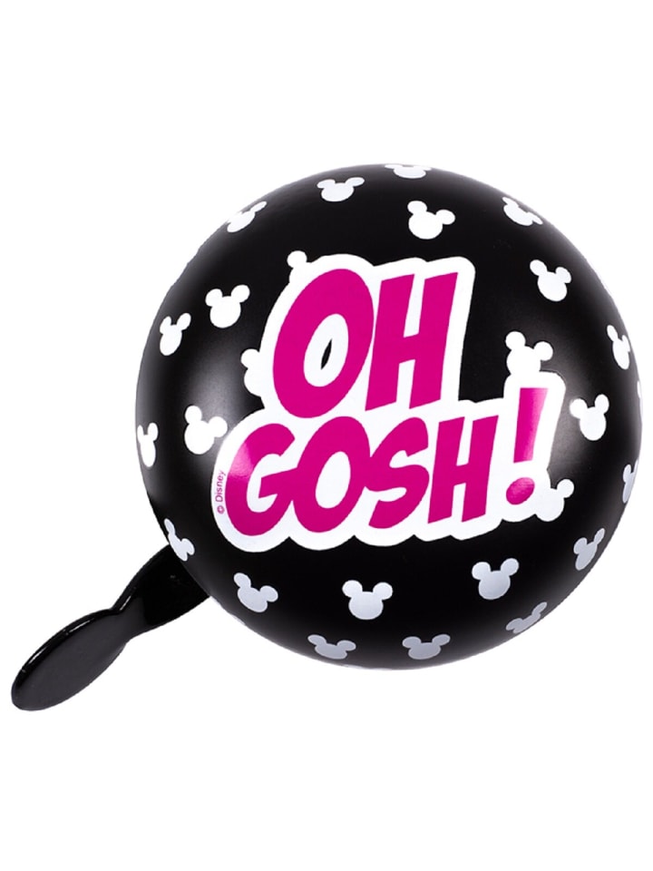 

Disney Minnie Mouse Ретро-велосипедный звонок, большой звонок в классическом дизайне, черный