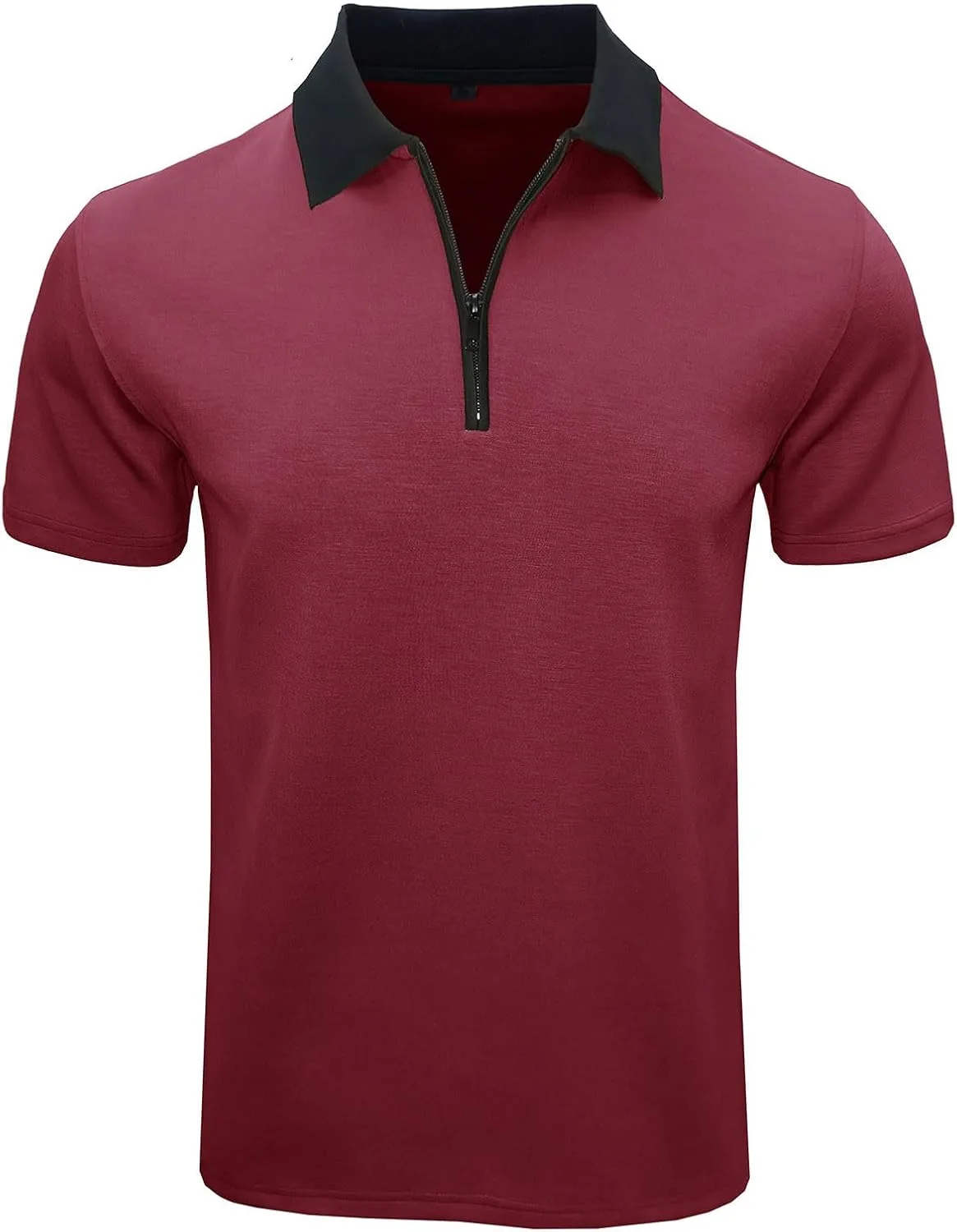 

Мужская футболка для гольфа Moisture Wicking Quick Dry с коротким рукавом и молнией на четверть