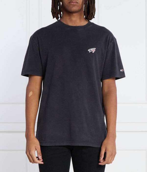 

Футболка Tommy Jeans Washed Signature, черный