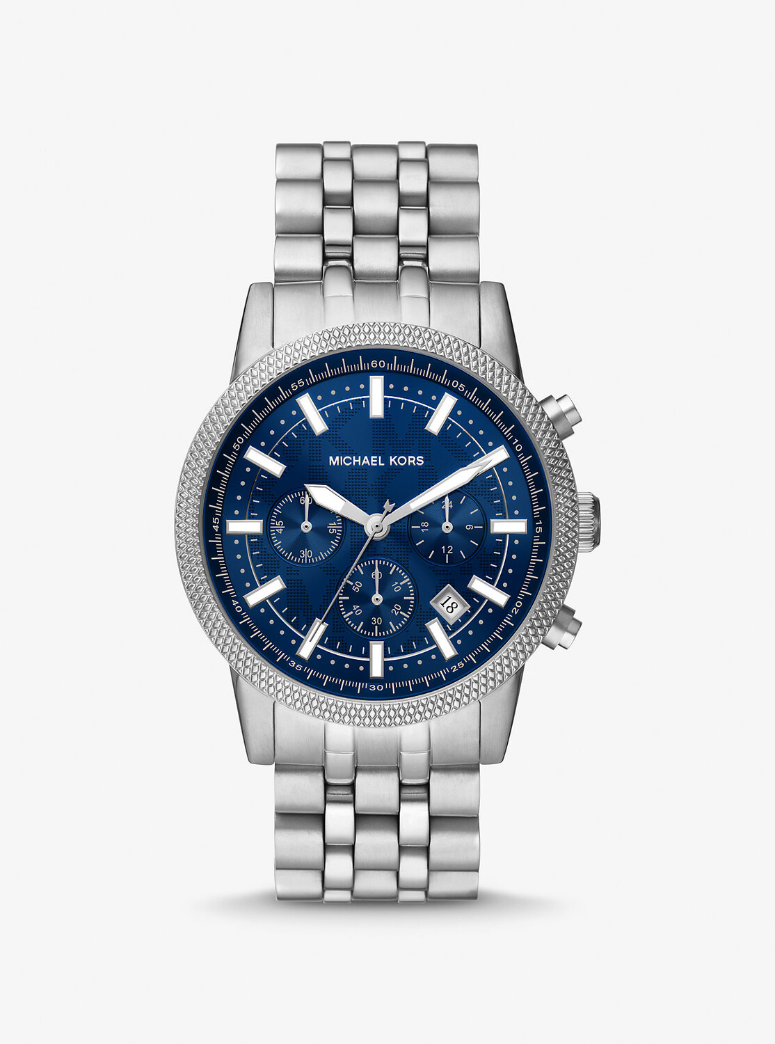 

Крупногабаритные серебристые часы Hutton Michael Kors, серебряный
