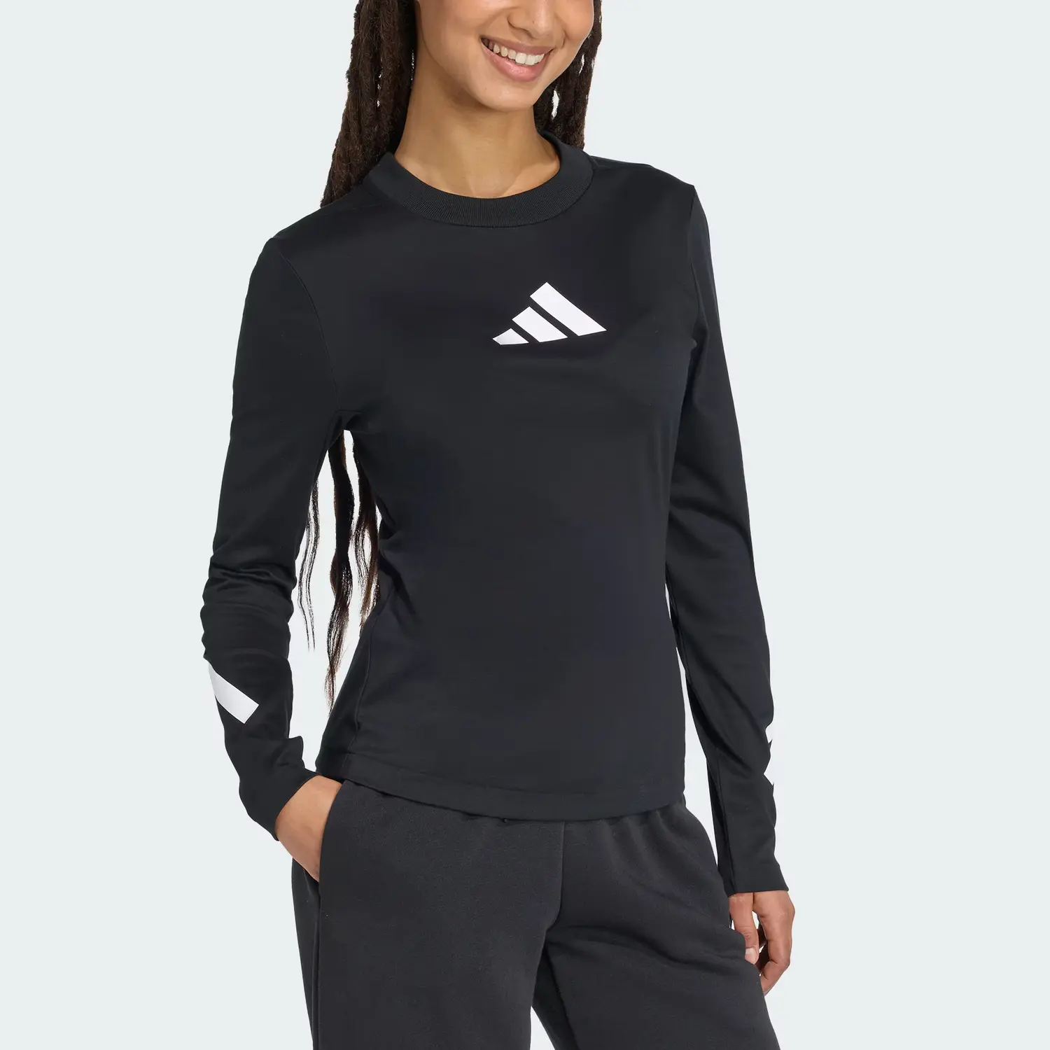 Футболка True Healing Series Regular женская Adidas, черно-белый — фото 3