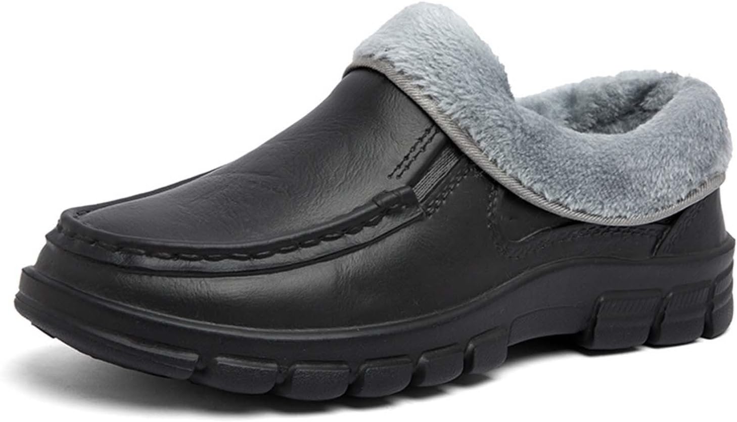 

Мужские туфли с флисовой подкладкой, противоскользящие, с толстой подошвой, прочные и удобные, обувь для поваров для работы в ресторане Generic, черный