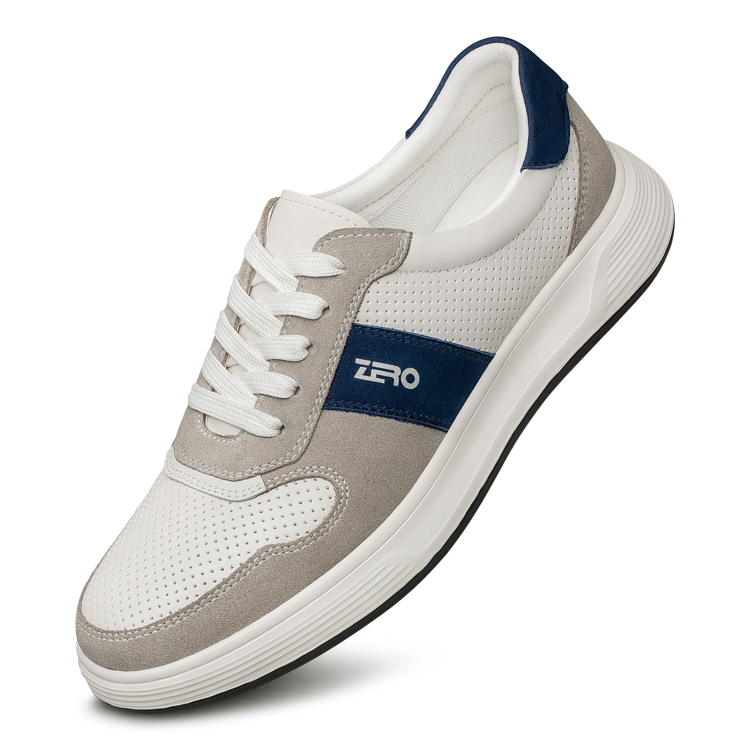 ZRO Мужские повседневные кроссовки низкие бело-голубые, цвет White Blue — фото 4