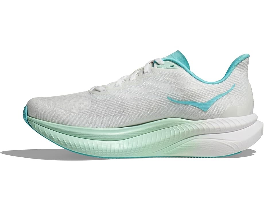 Кроссовки Hoka Mach 6, цвет Frost/Rose Gold — фото 4