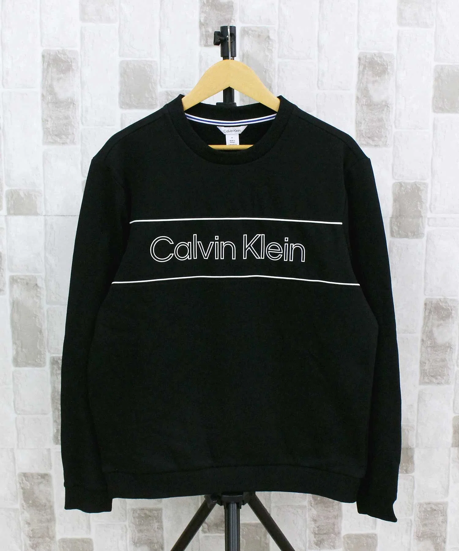 Толстовка CK Iconic Logo Piping Crewneck