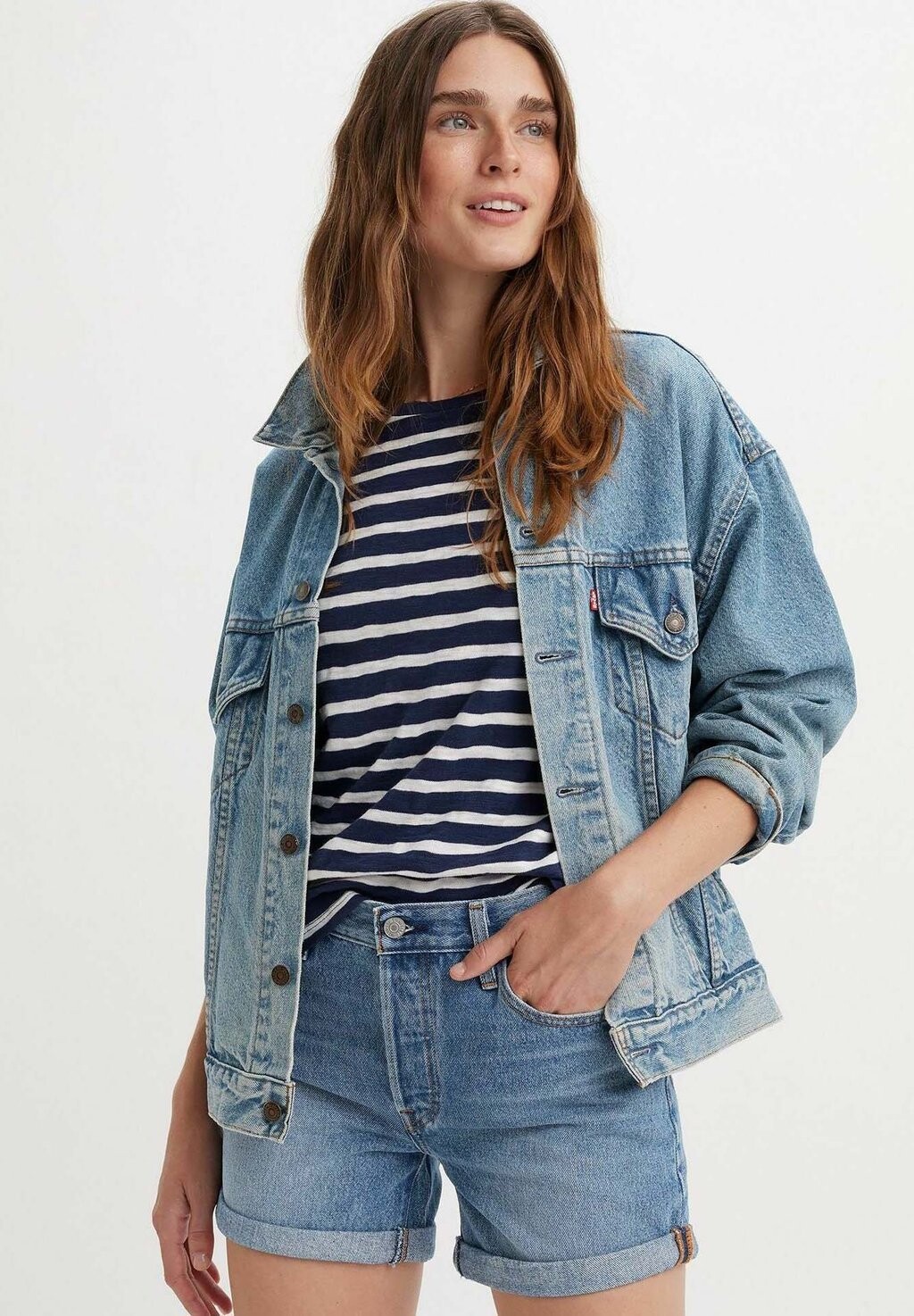 

Джинсовые шорты Levi's, синий деним
