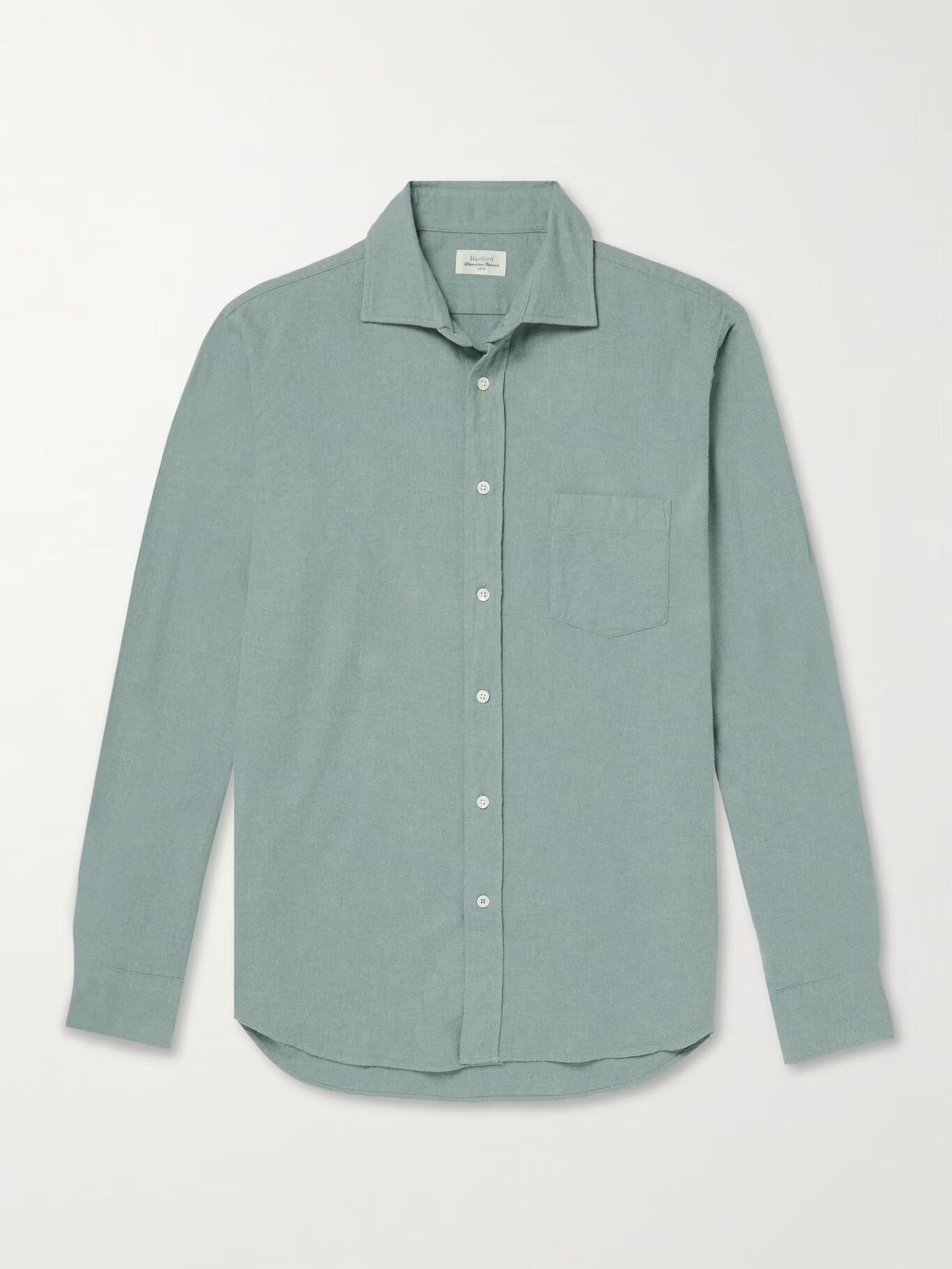 

Рубашка Paul Brushed Cotton-Twill HARTFORD, зеленый
