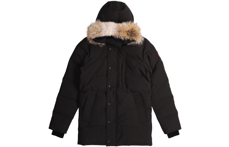 

Парка с капюшоном и меховой отделкой Carson Canada Goose, черный