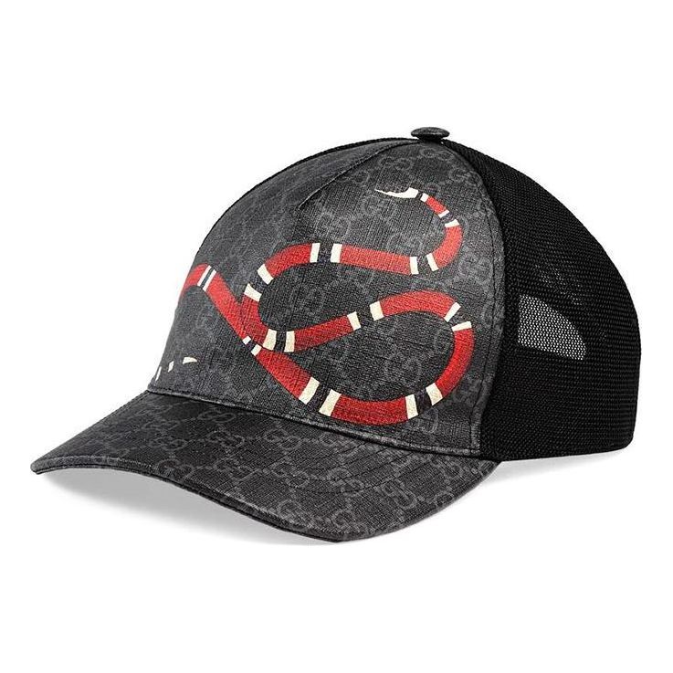 

Бейсболка Gucci Kingsnake GG Baseball Hat 'Black', черный