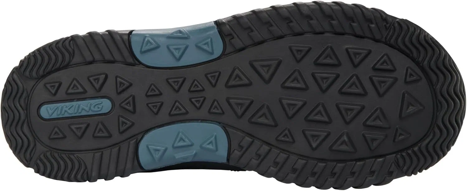 Детские унисекс прогулочные туфли Viking Brisk Mid Wp 2V, Black Charcoal — фото 3
