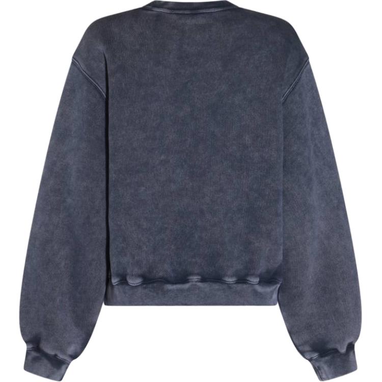 Футболка с тисненым логотипом Alexander Wang, морской синий — фото 3