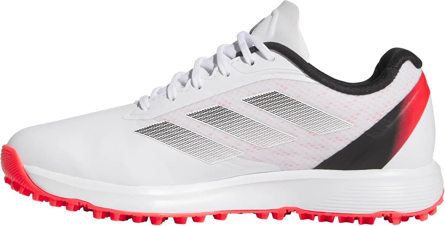 Детские кроссовки для гольфа Adidas Unisex Adizero ZG без шипов, белый/красный/черный — фото 2