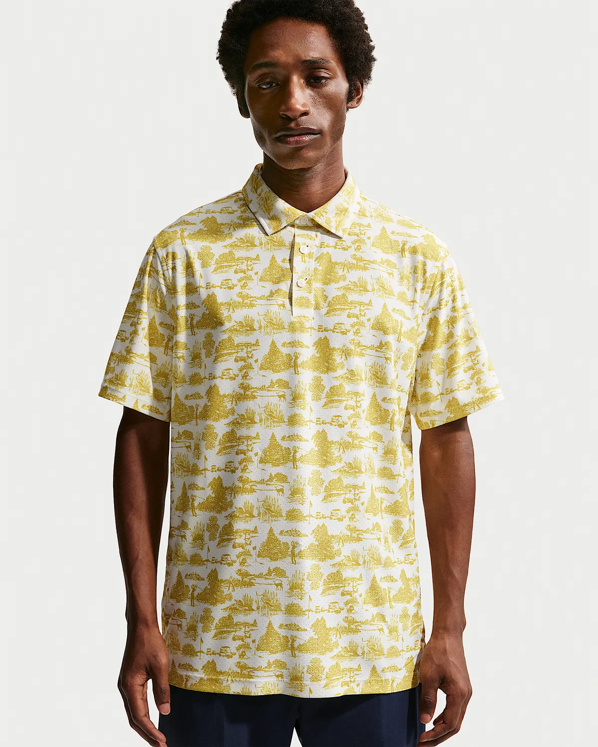 Мужское поло Nike Tailored Performance Dri-FIT Golf, Saffron Quartz/Saffron Quartz