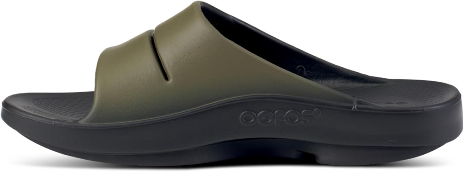Сандалии OOFOO Unisex-Adult Ooahh Sport Slide Oofos, зеленый — фото 4