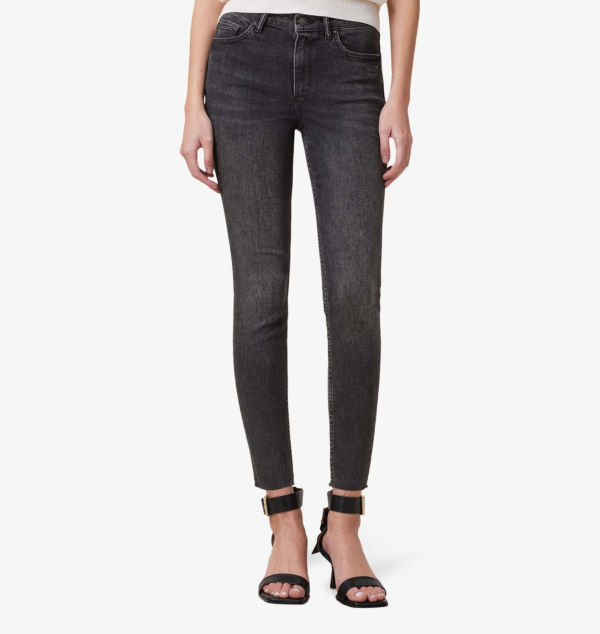Джинсы-Стрейч Miller push-up skinny leg с высокой посадкой из органического хлопка Allsaints, черный — фото 3