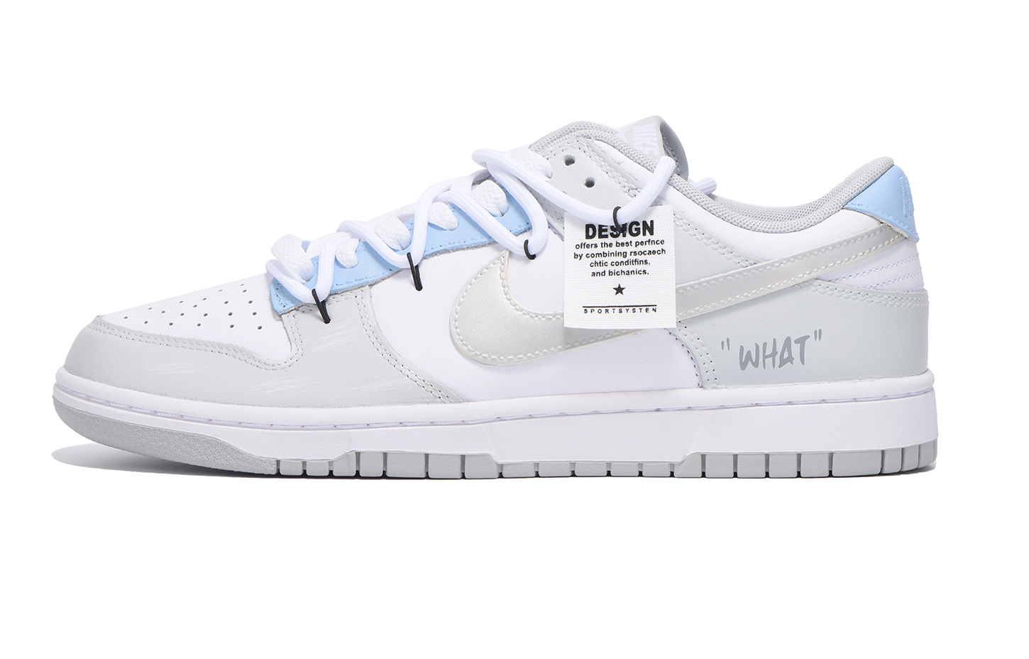 

Кроссовки для скейтбординга Dunk Anti-Slip, износостойкие, мужские, светло-серые Nike, Light Gray