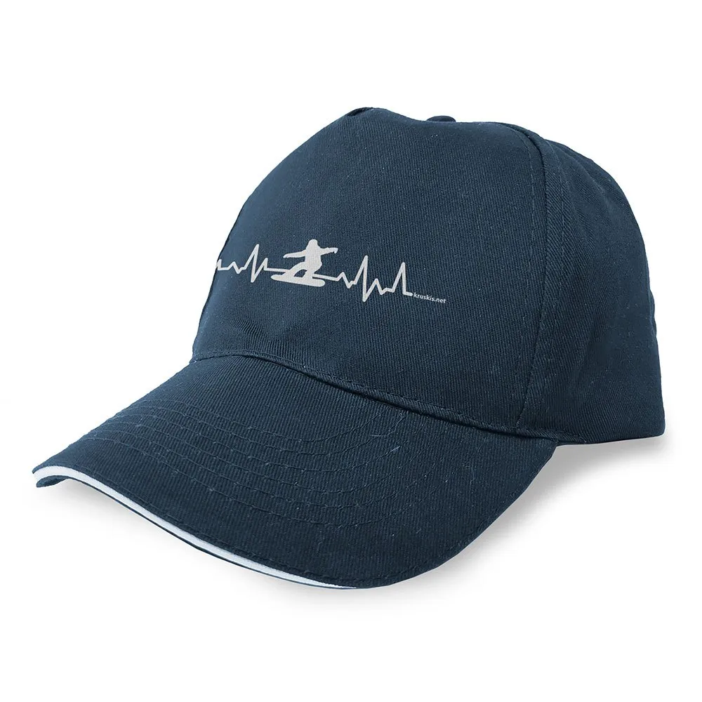 

Бейсболка Kruskis Snowboarding Heartbeat, синий