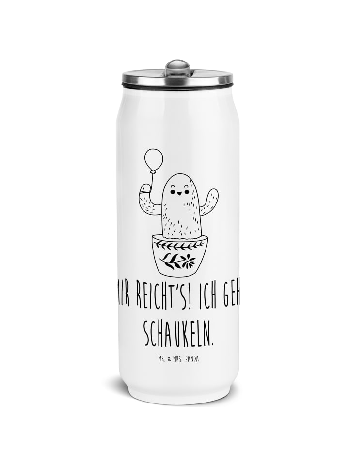 

Mr. & Mrs. Panda Бутылка для напитков в форме кактуса с воздушным шариком и надписью белого цвета