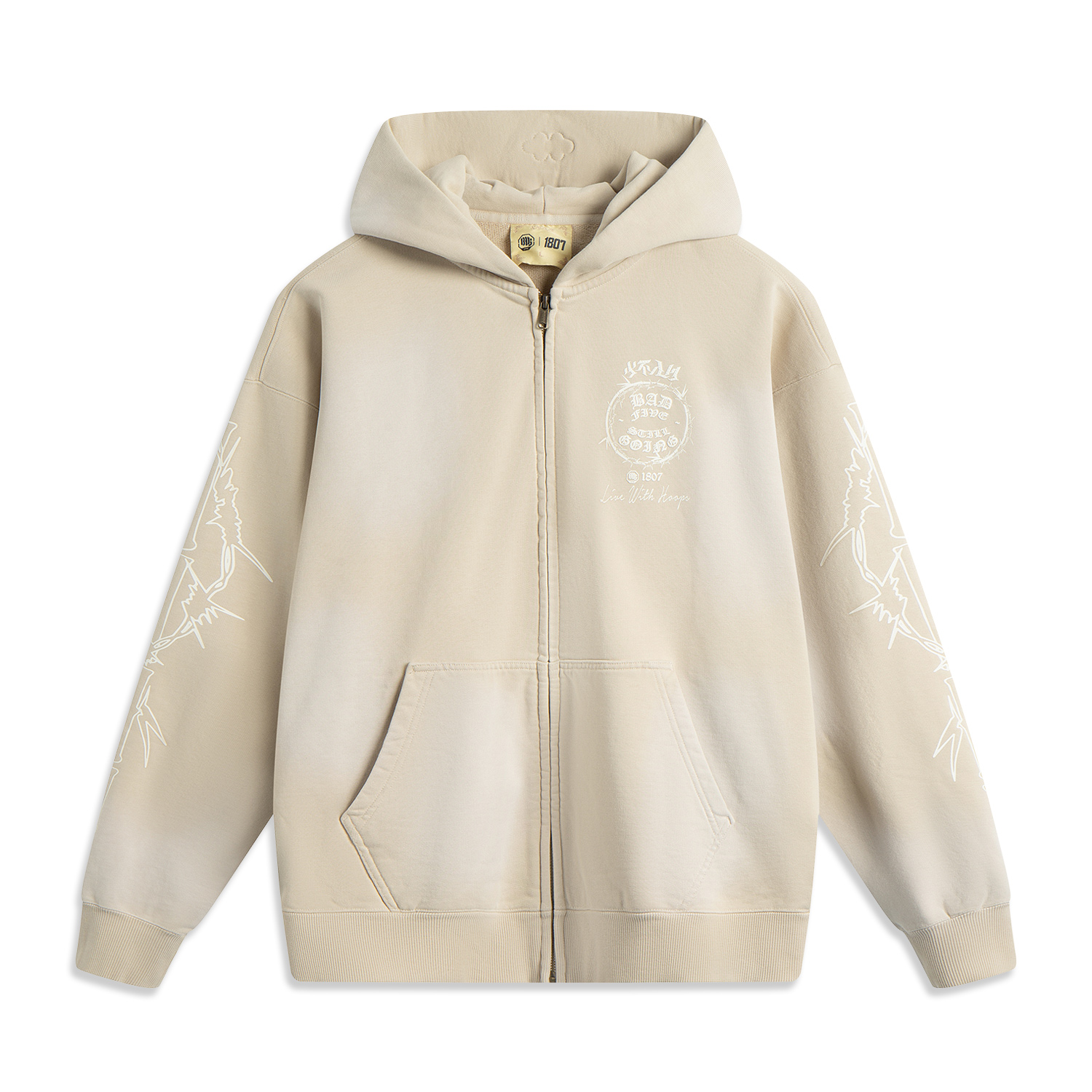 

LINING Куртка Badfive мужская береговой серый, Coast Gray