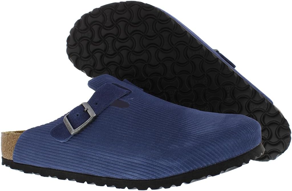 Унисекс сабо Birkenstock Boston с мягкой стелькой, Corduroy Indigo-blue — фото 2
