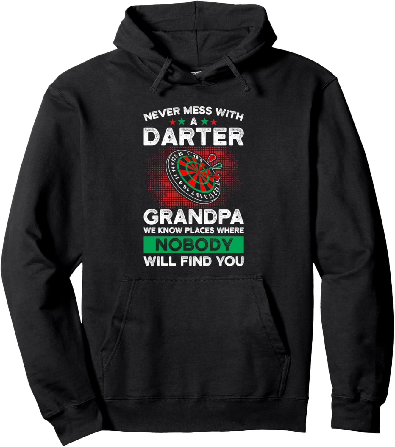 

Никогда не связывайтесь с дартсером (толстовка с надписью Grandpa Dart) Darts Player Dartsboard Gift Idea, черный