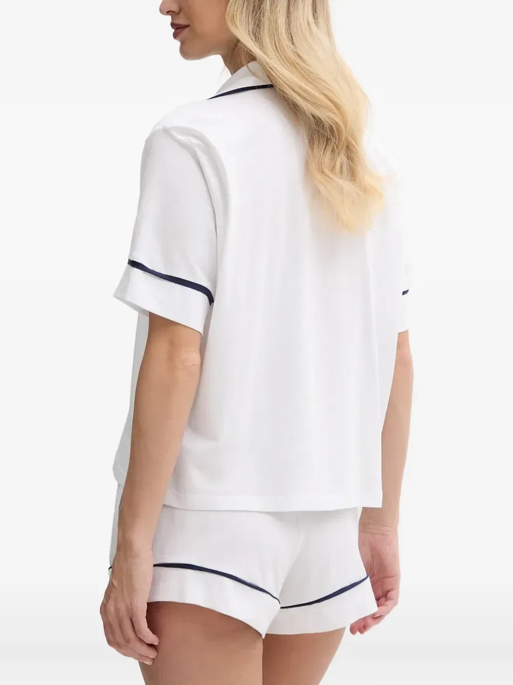 Пижама с кантом и вышитым логотипом POLO RALPH LAUREN, белый — фото 2